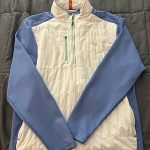 Peter Millar Blue and White Pullover